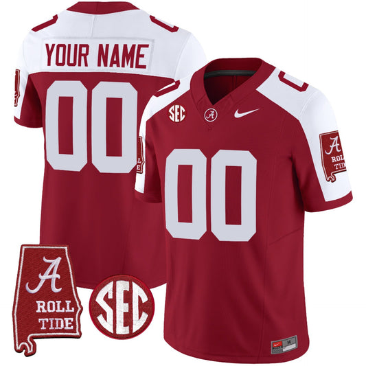 Alabama Crimson Tide Custom 2024 Red Alternate Limited Jersey