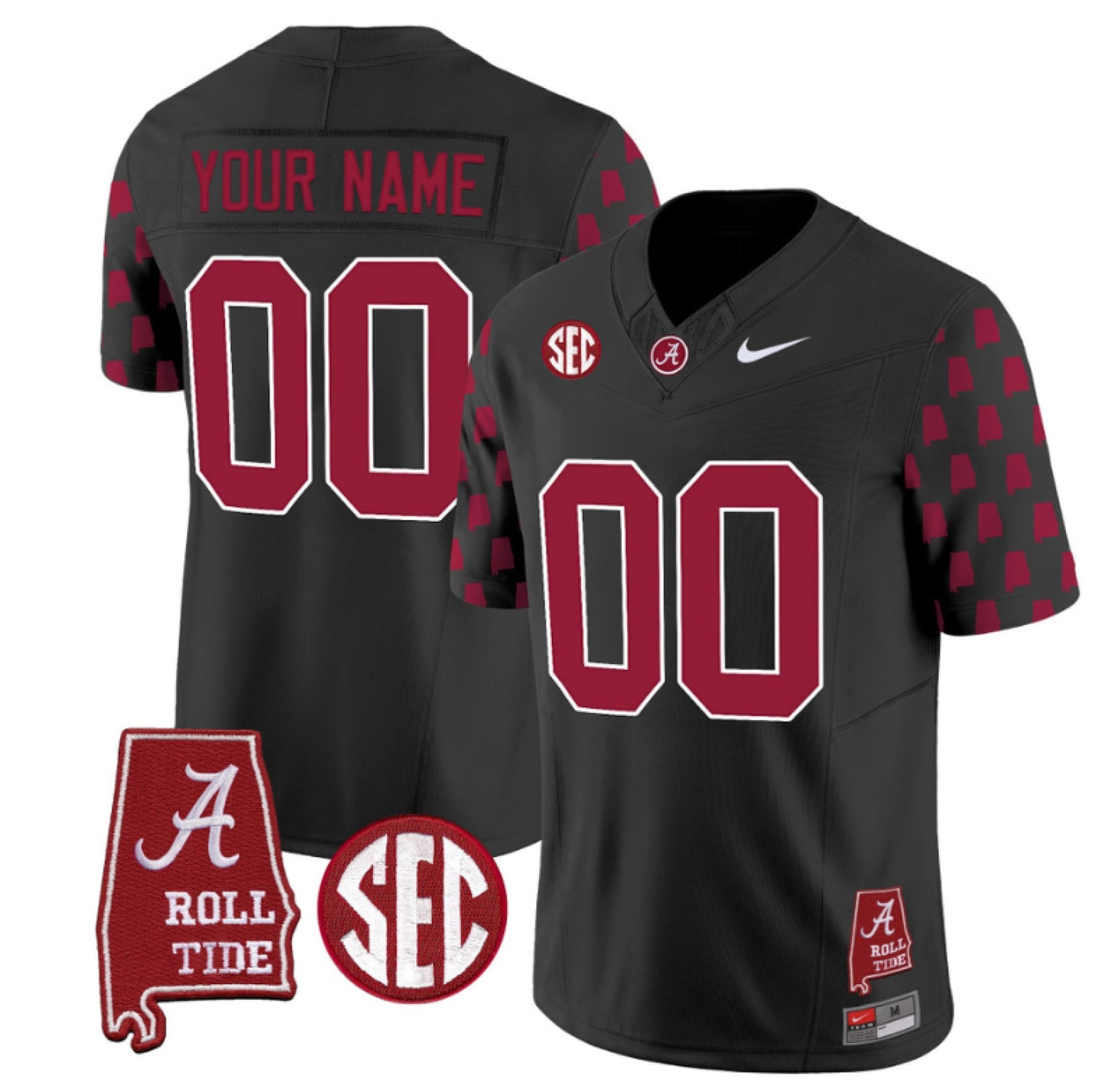 Alabama Crimson Tide Custom 2024 Black Football Limited Jersey