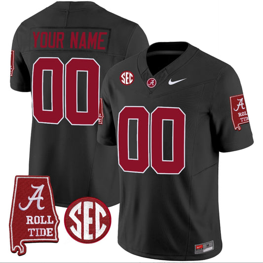 Alabama Crimson Tide Custom 2024 Black Limited Jersey